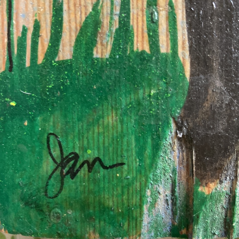 Vintage painting on wood - Picture 6 of 11